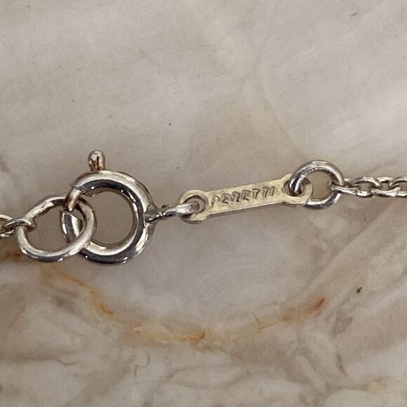 Tiffany & Co. Elsa Peretti 925 Sterling Silver Eternal Circle, 30” Tiffany Chain - Picture 6 of 8